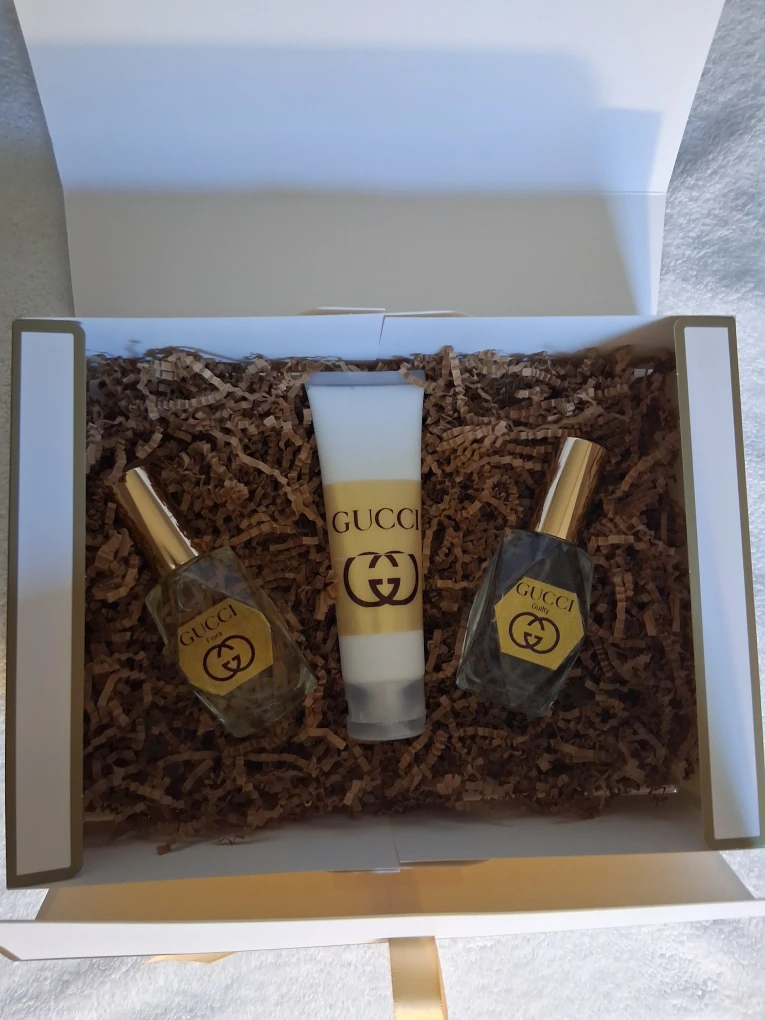 Flora woman 2oz ,Guilty man 2oz 1 Gucci Body Lotion 2.7oz