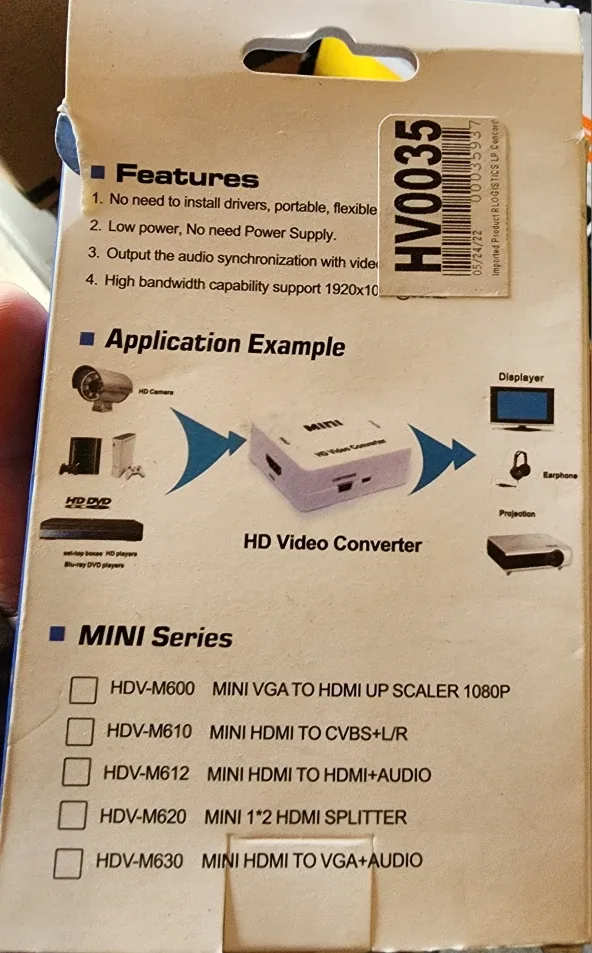 New MINI HD Video Converter - HDMI to VGA Adapter image indicator(2)