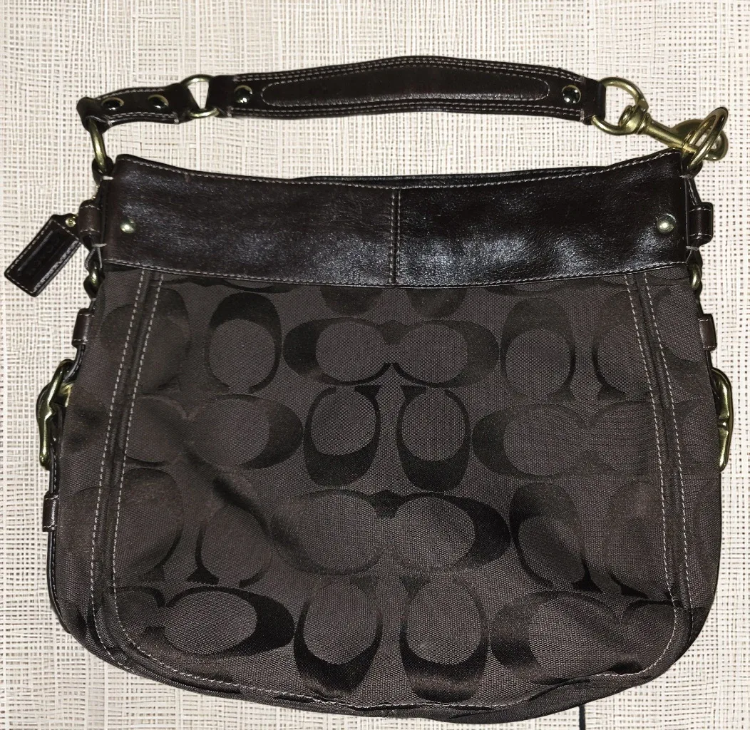 Coach Ergo Signature Hobo Brown 12674 image indicator(2)