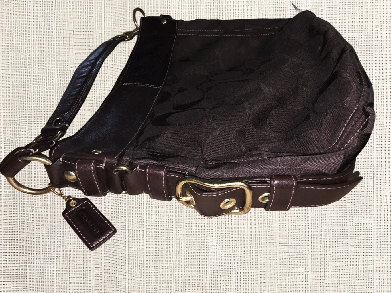 Coach Ergo Signature Hobo Brown 12674 image indicator(4)