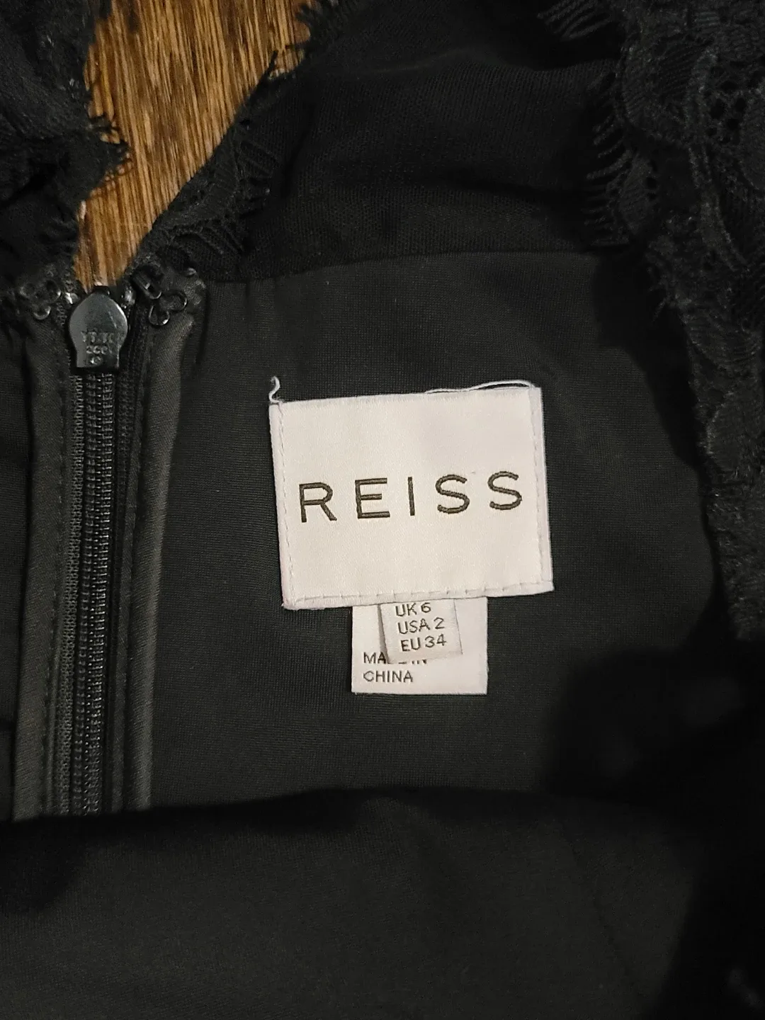 Reiss Black Lace Jumpsuit - Size UK 6 / US 2 image indicator(2)