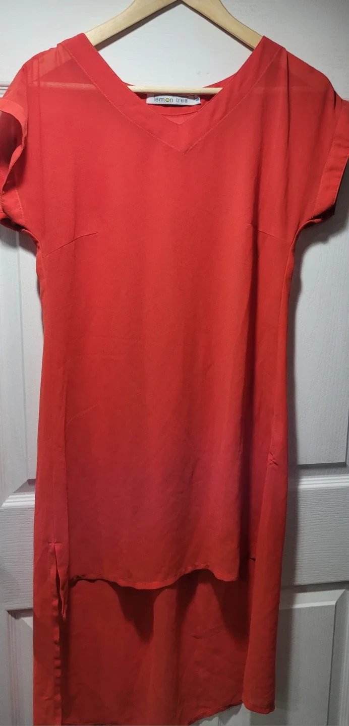 Lemon tree coral dress size S image indicator(3)
