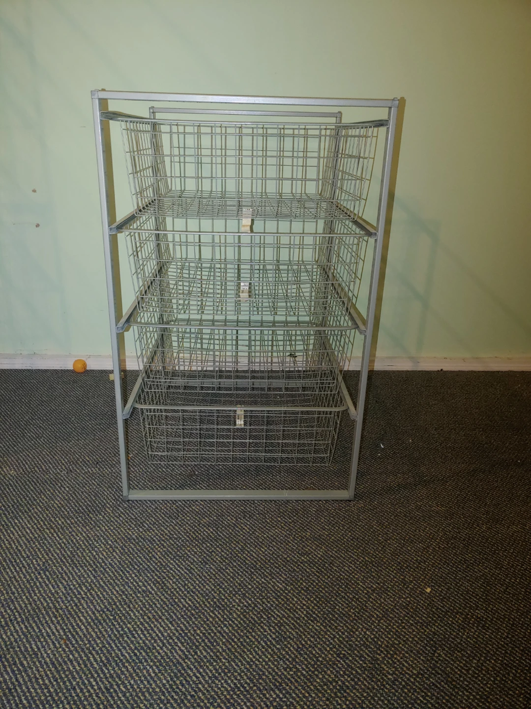 Metal Wire Basket Storage Rack