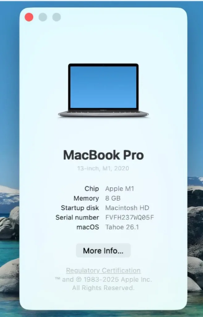 MacBook Pro 13-inch M1 2020
