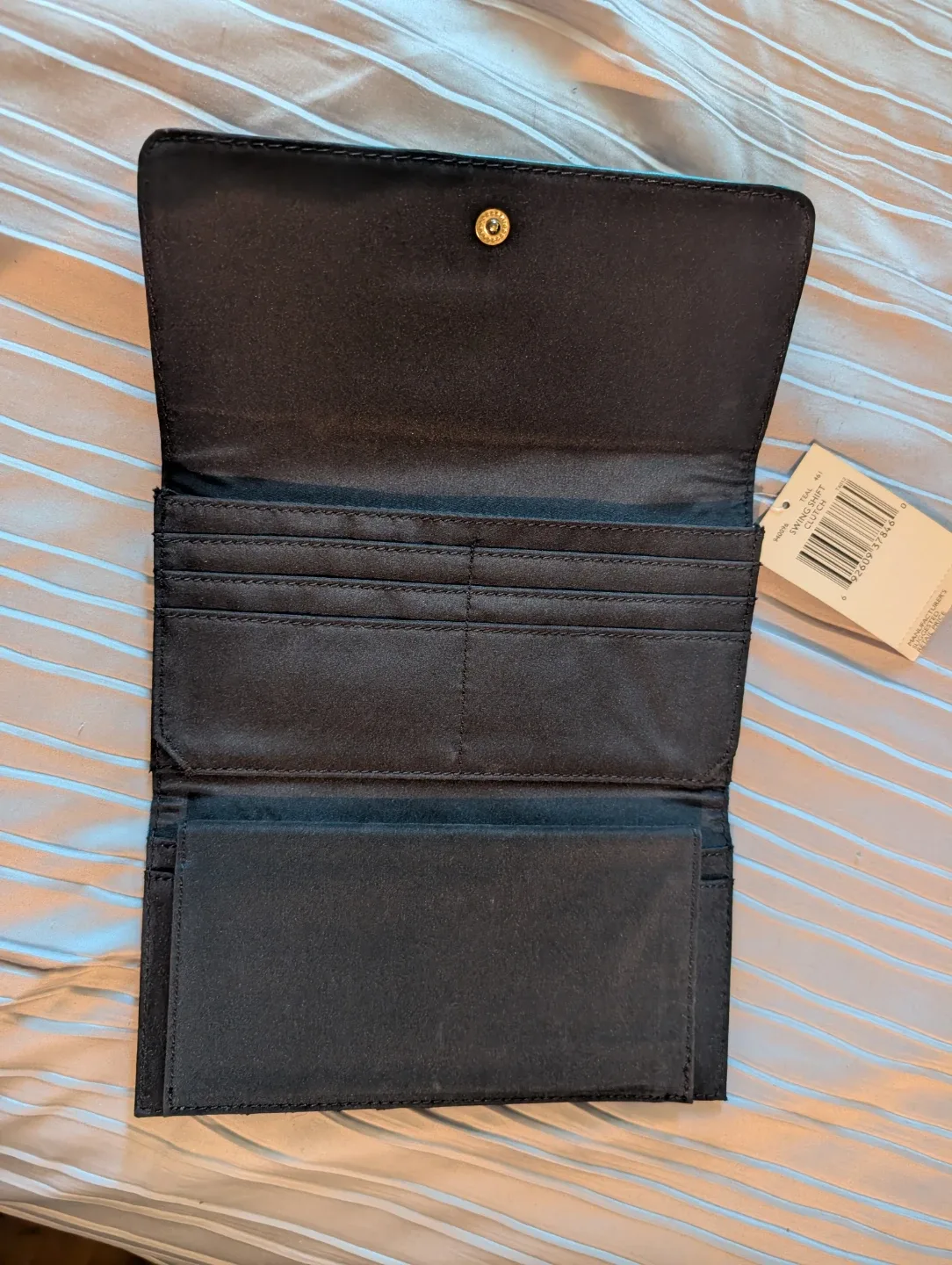 Tommy Hilfiger Plaid Wallet - Teal & Beige image indicator(4)