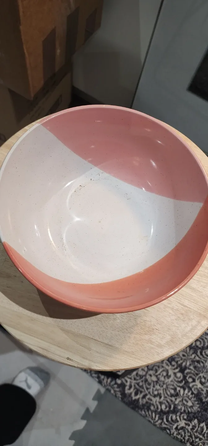 Stoneware Bowl - Pink, White & Grey image indicator(2)