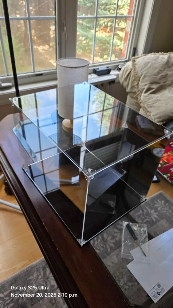 LANSCOERY Clear Acrylic Display Case 14.6x11x12inch image indicator(2)