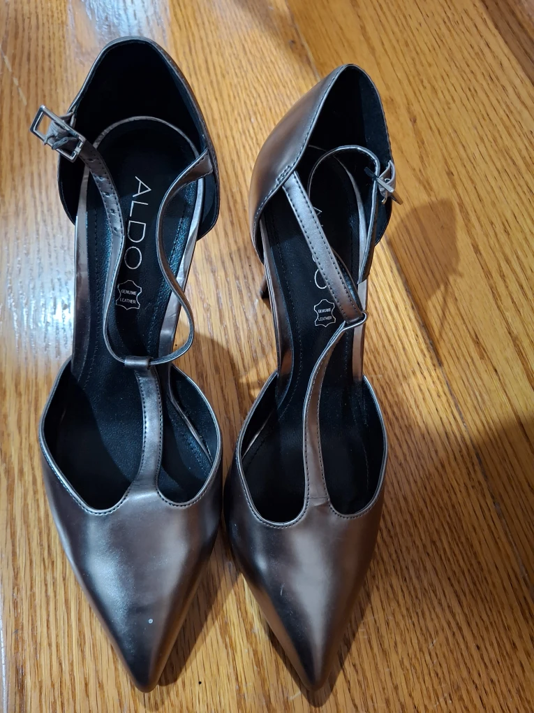 ALDO Silver Heels