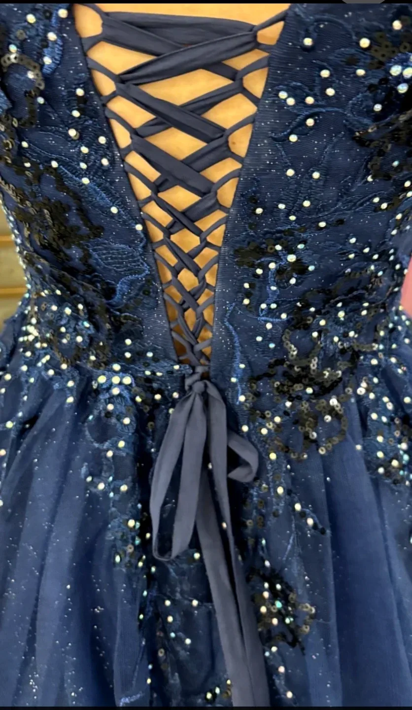 Navy Dress - Candy Prom & Evening image indicator(5)