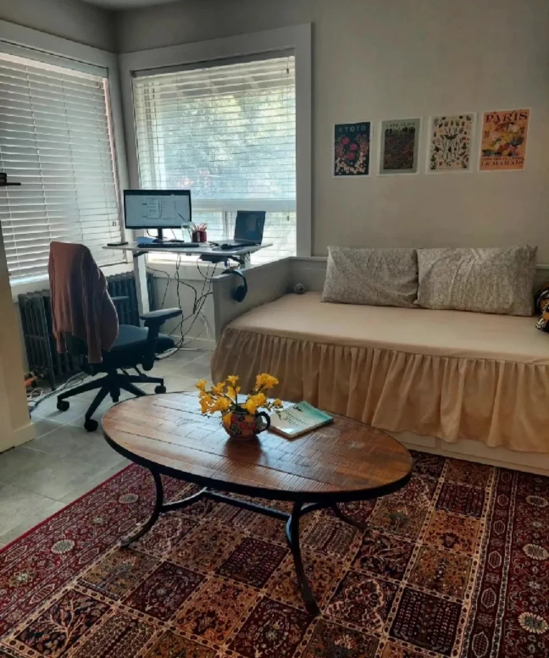 Rustic Oval Coffee Table