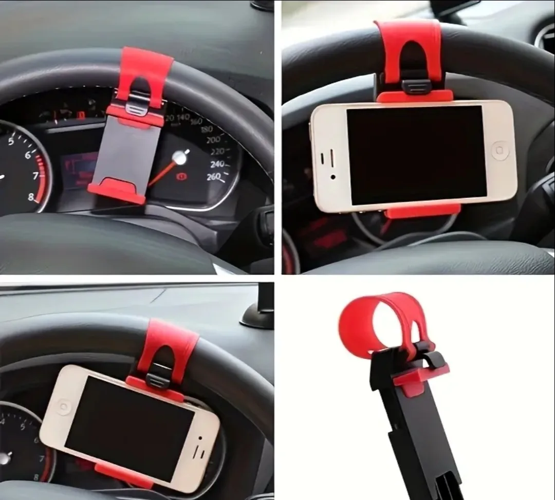 🚗 Steering Wheel Phone Holder Mount – Hands-Free Control 📱 image indicator(3)