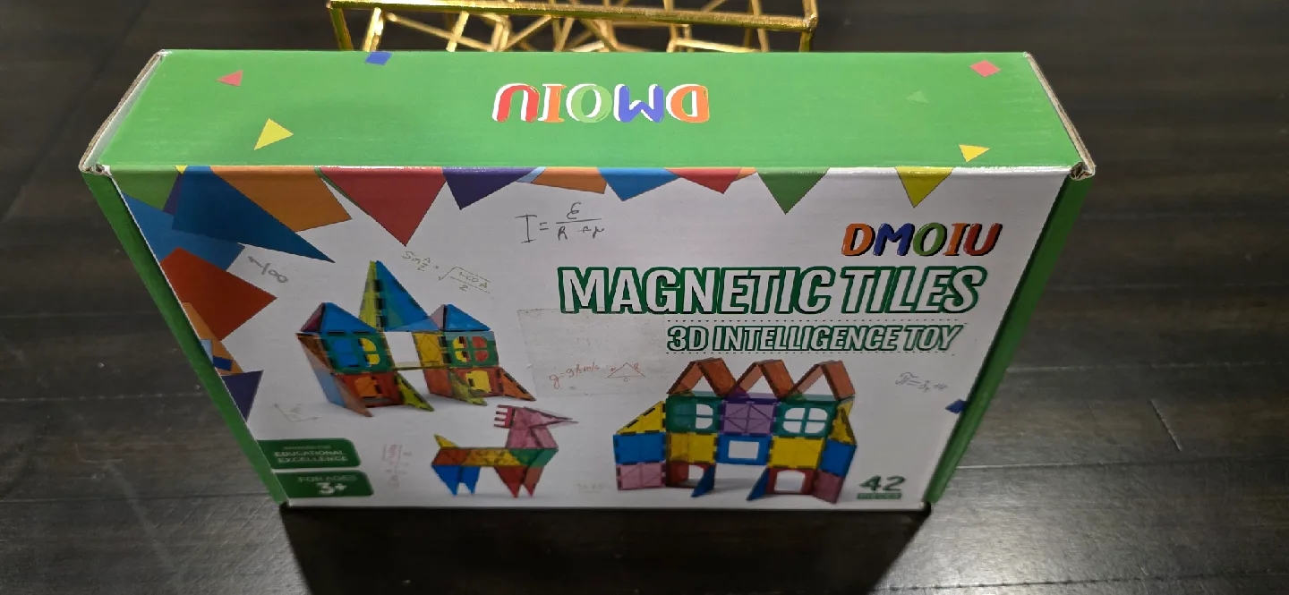 DMOIU Magnetic Tiles 3D Intelligence Toy image indicator(3)