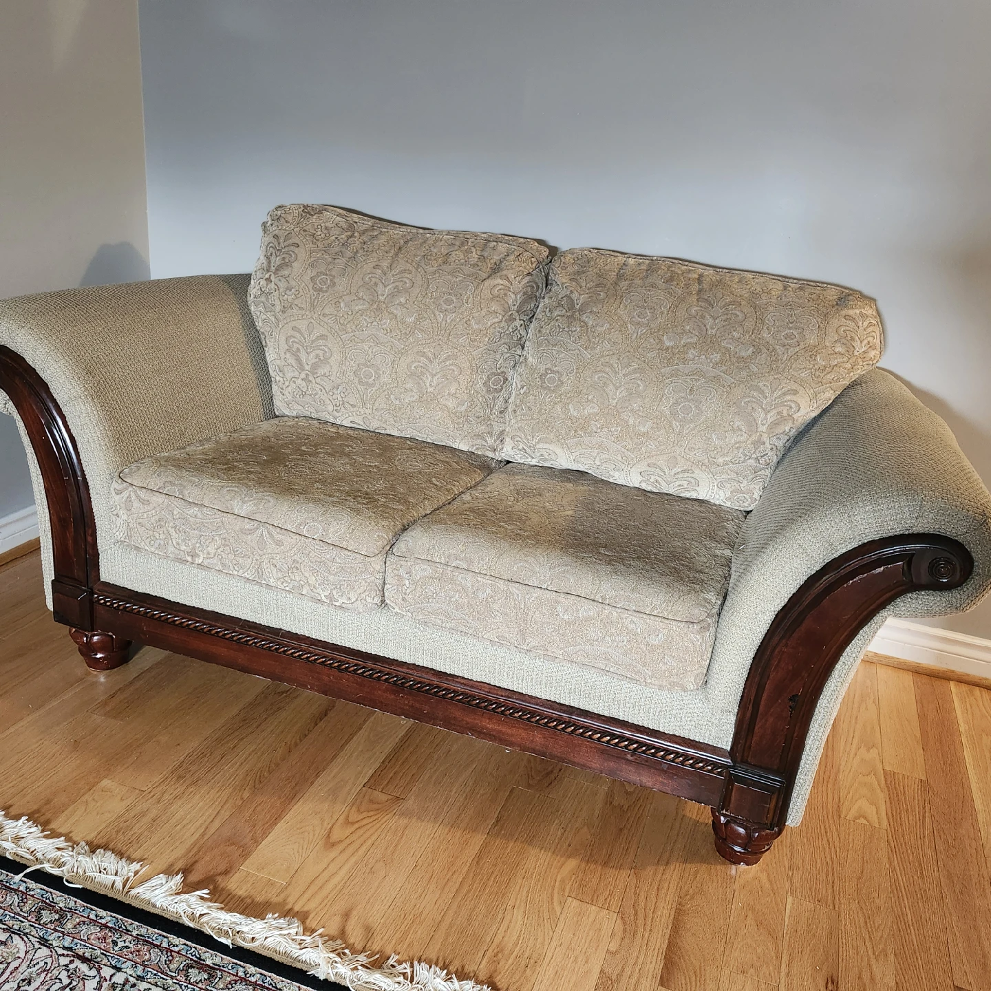 Loveseat Sofa - Neutral Tones- ONLY $75