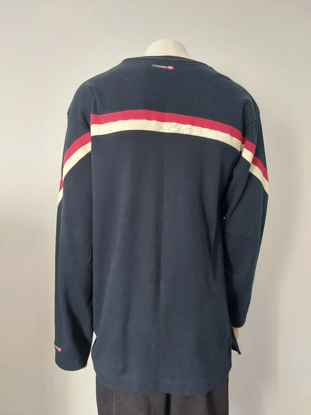 Men Point Zero Navy Long Sleeve Shirt Large image indicator(2)