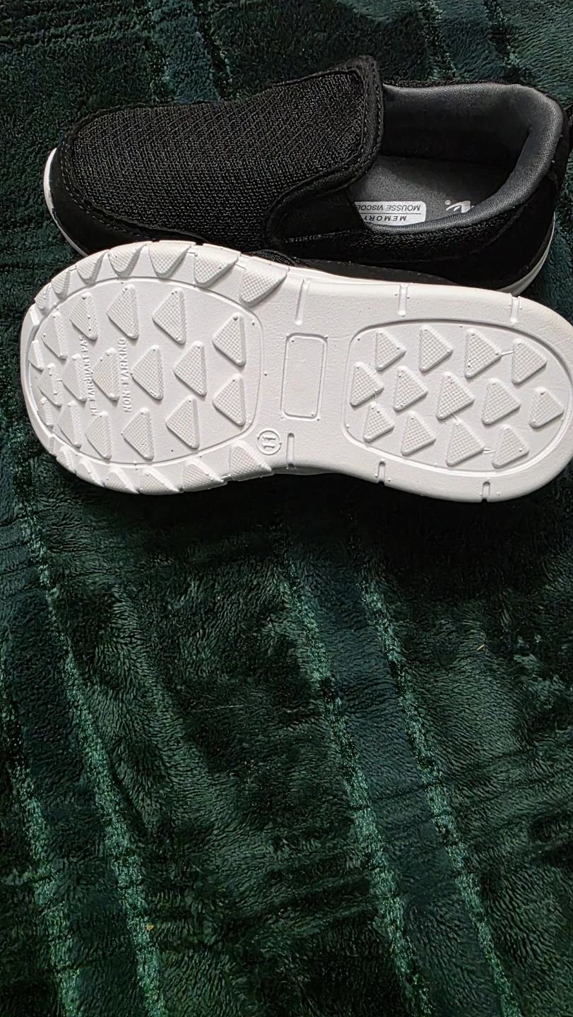 Athletic Works Black Slip-On Shoes - Size 11 - photo 2