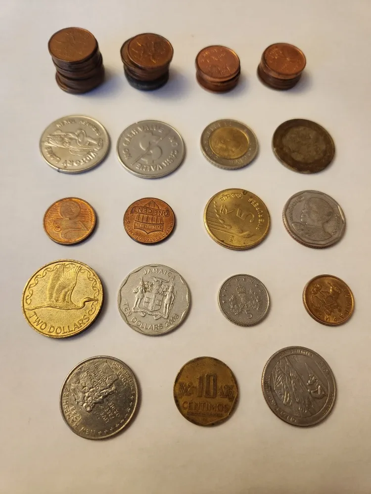 WORLD COINS- Assorted 50 Pieces