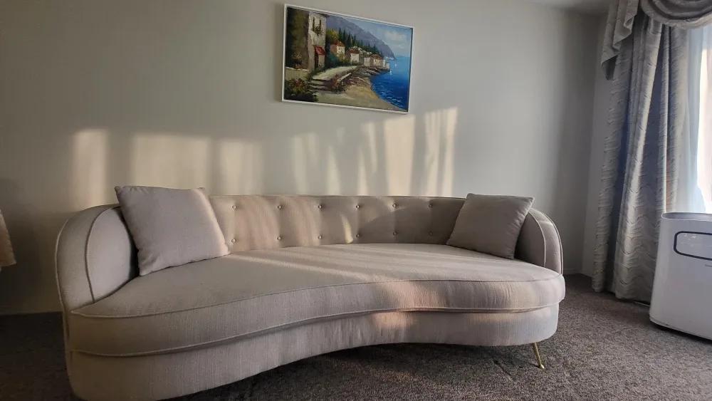 Structube Eloise Tufted Loveseat - Greige