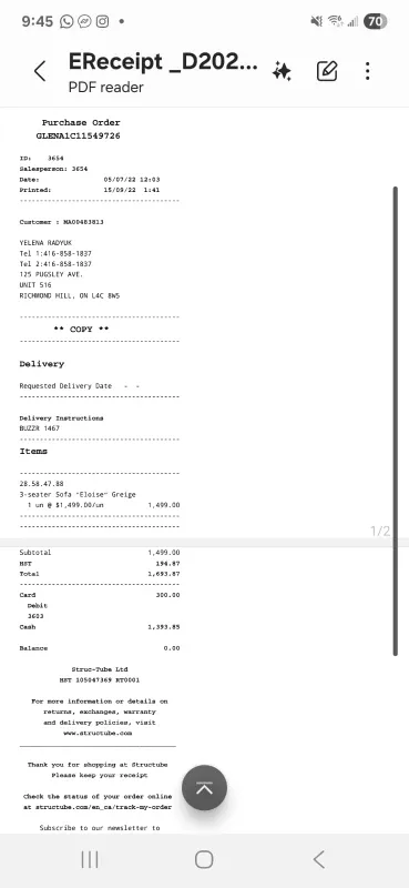 Structube Eloise Tufted Loveseat - Greige image indicator(4)