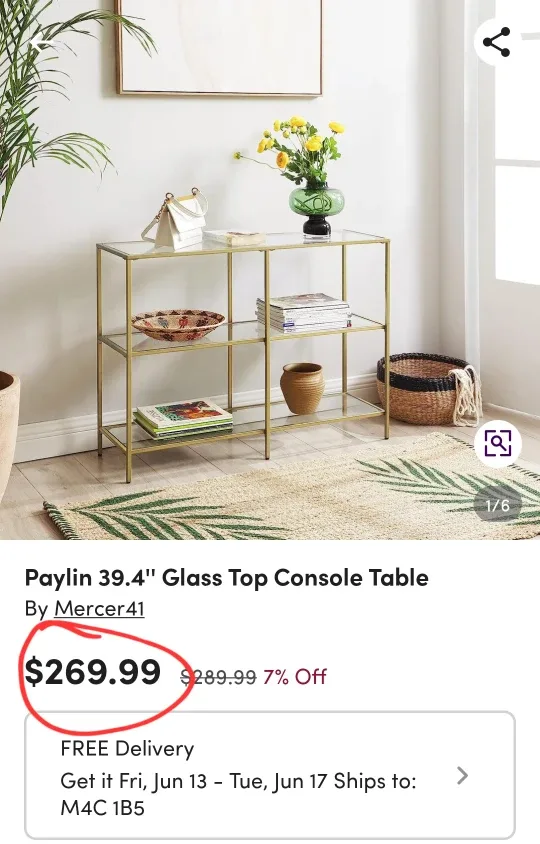 3-level Glass Gold Console Table *new image indicator(6)