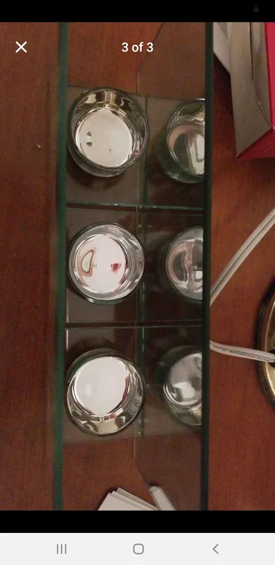 Holiday Stuff Snowflake Mirror Tealight Holder image indicator(2)