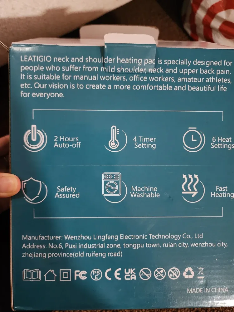 LEATIGIO Neck and Shoulder Heating Pad