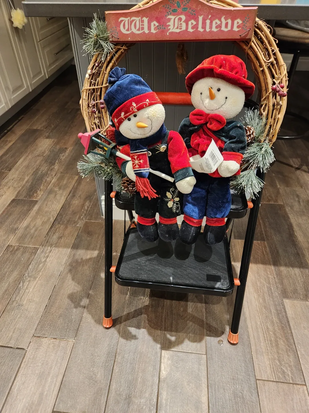 Christmas Snowman Wreath Decoration