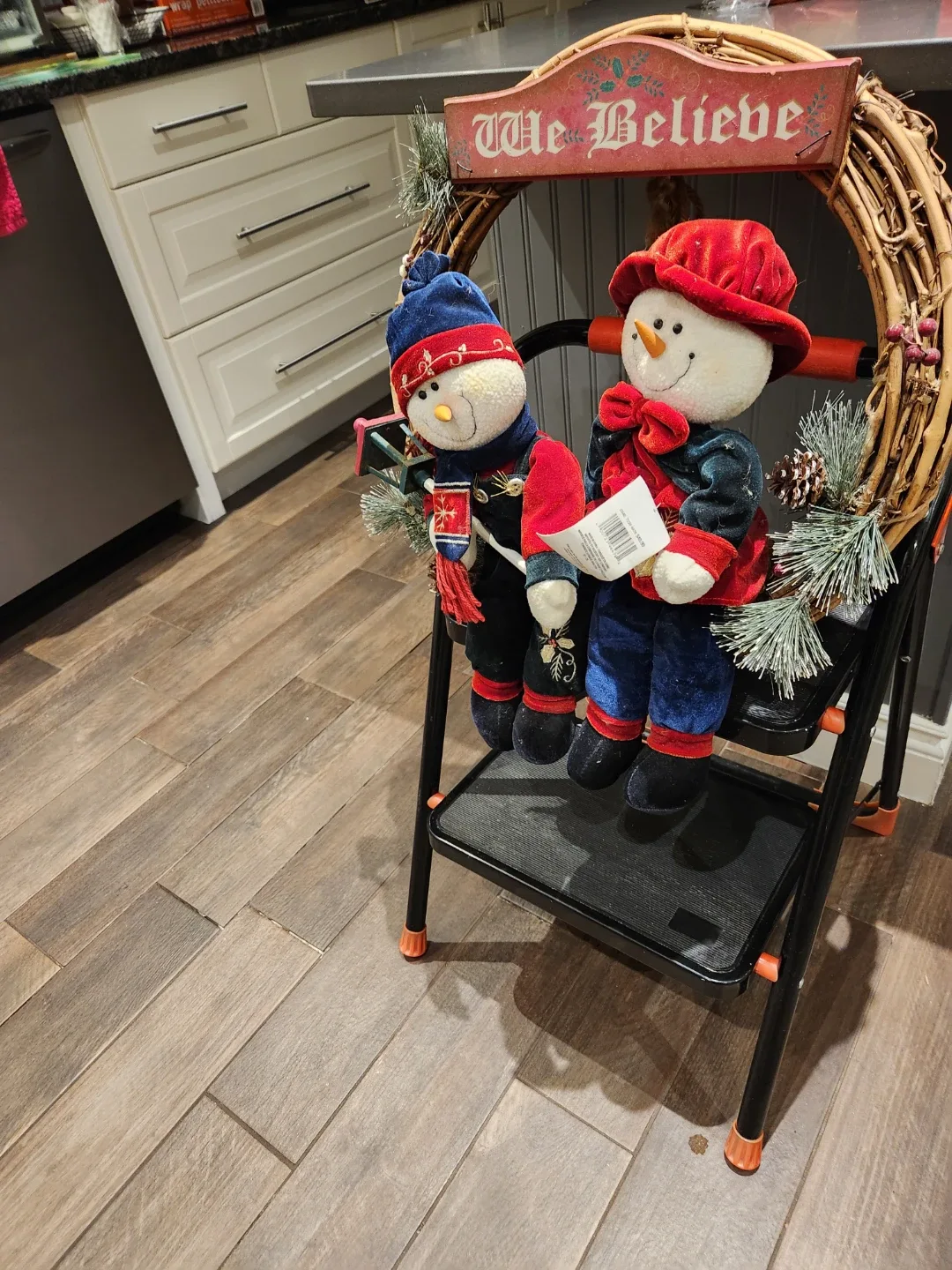 Christmas Snowman Wreath Decoration image indicator(2)