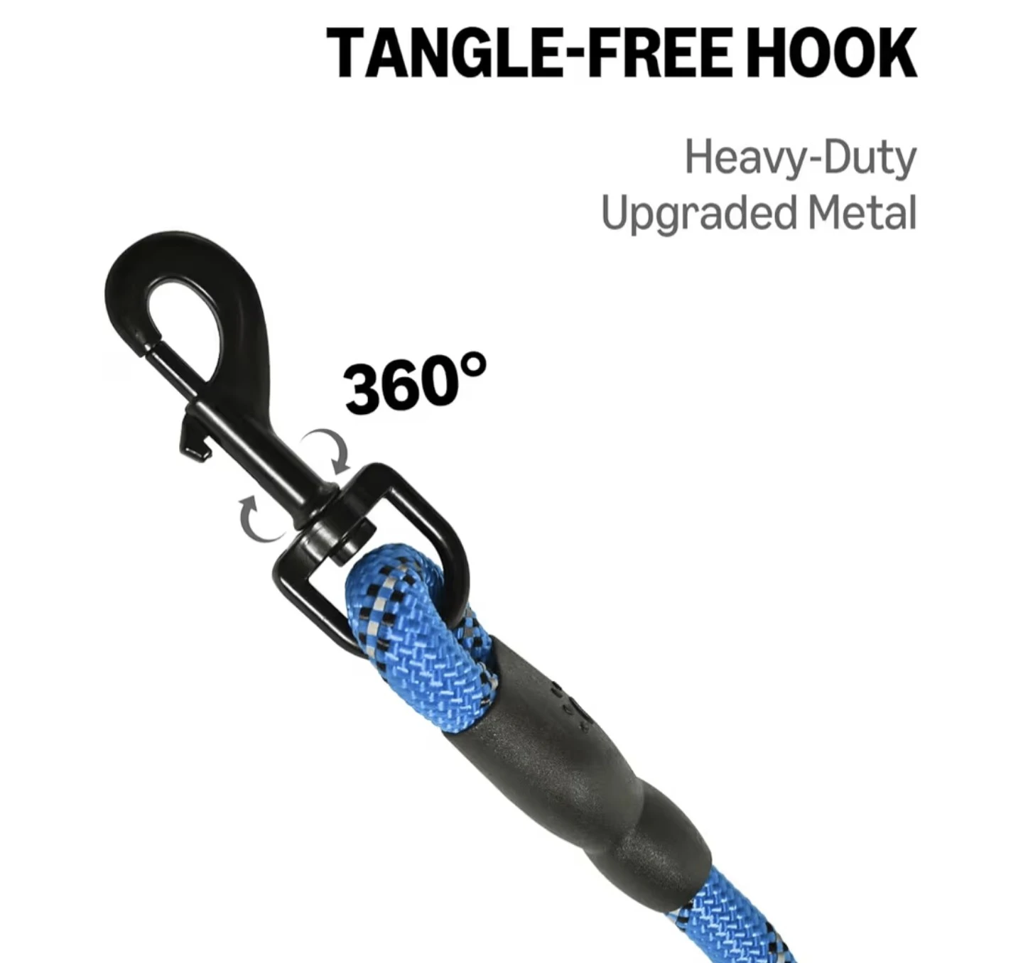Dog Leash with Padded Handle & Tangle-Free Hook - photo 5