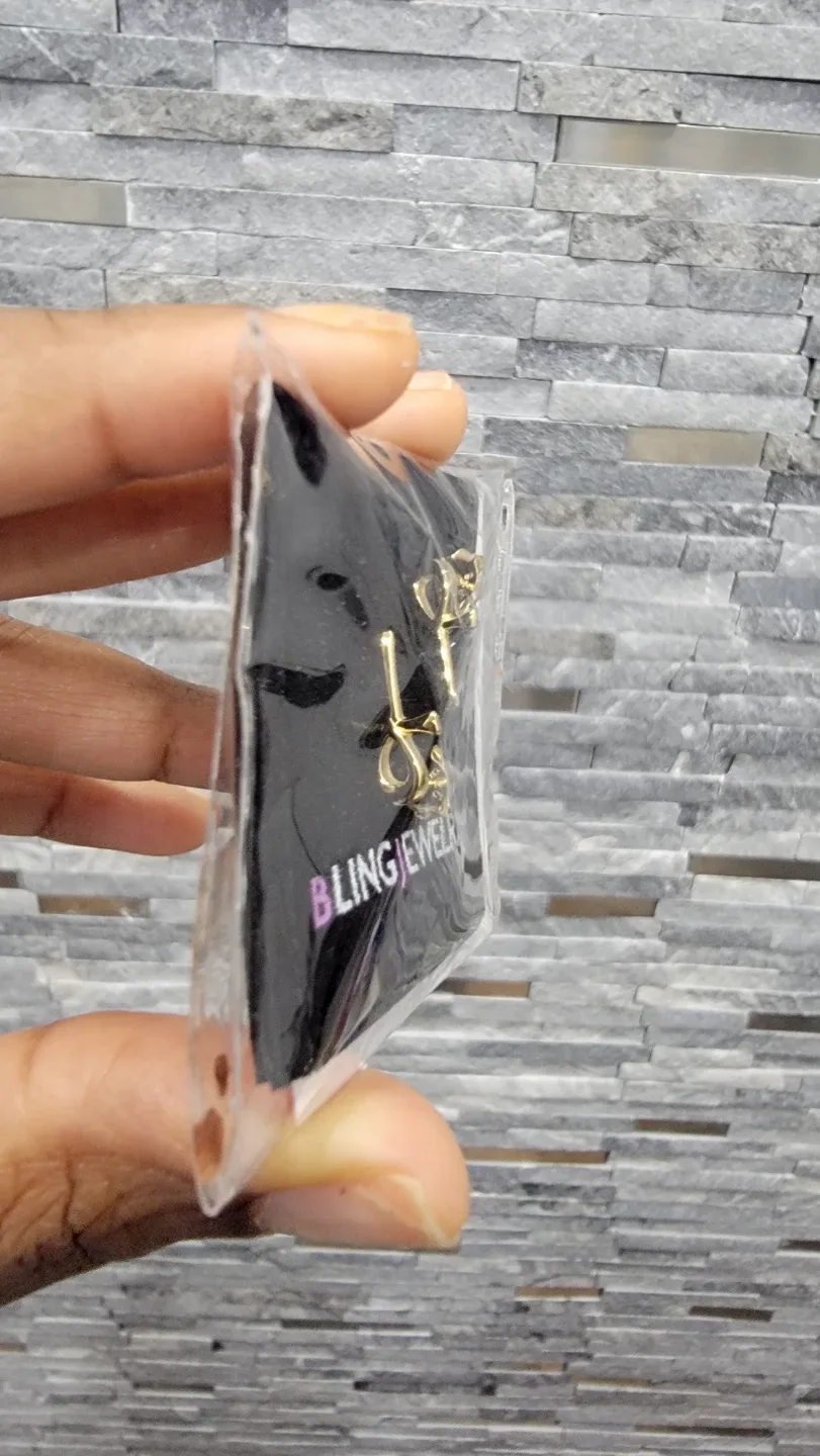 14k Egyptian Ankh Cross earrings image indicator(2)