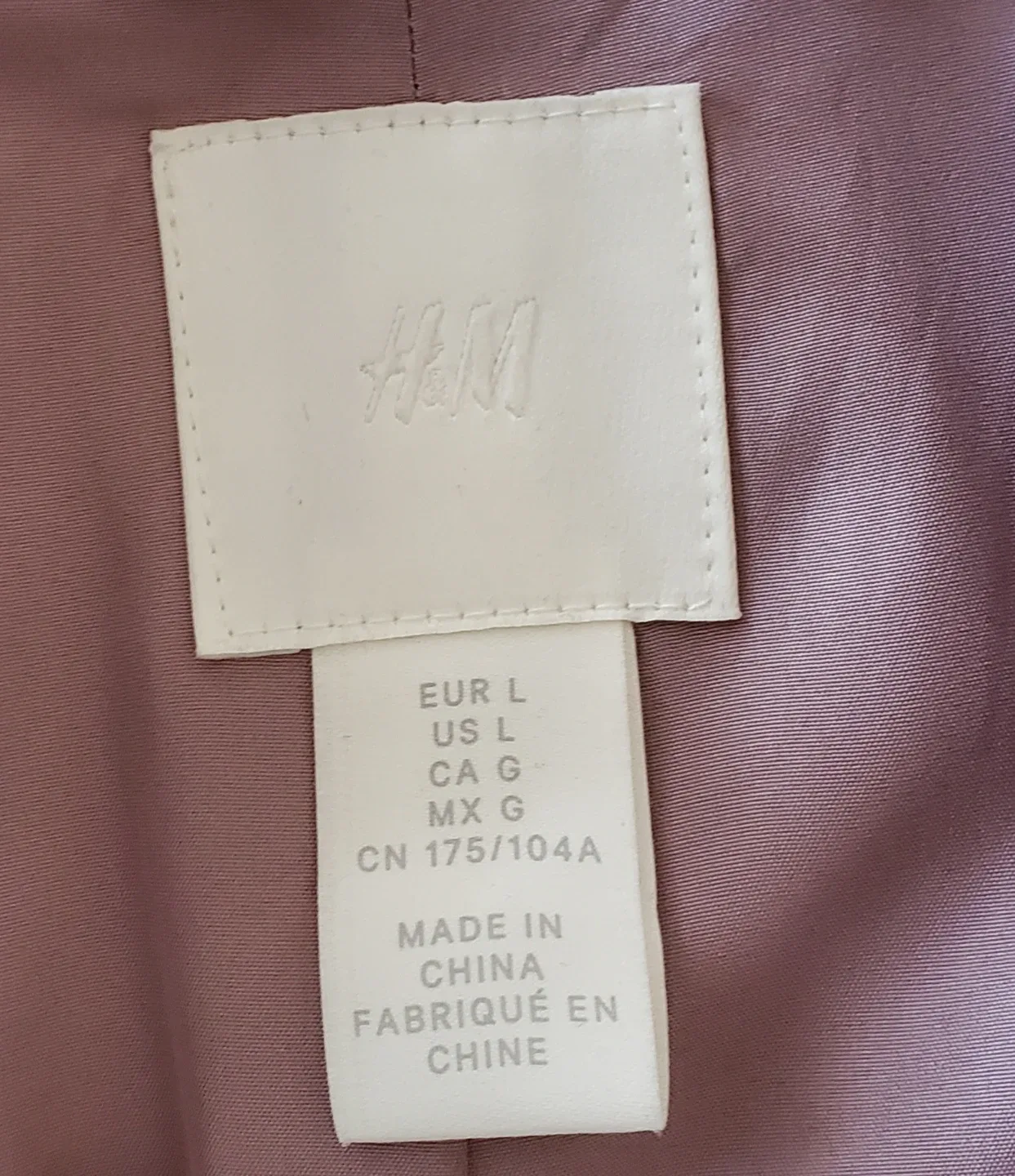H&M Blazer - Size L - Mauve image indicator(5)