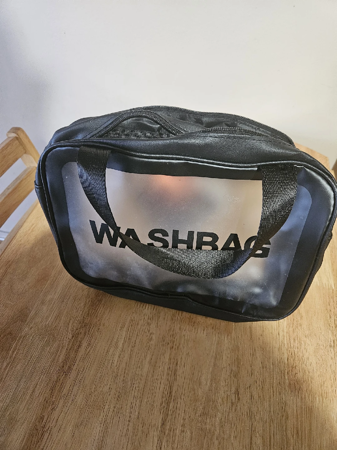 Black Washbag Travel Bag