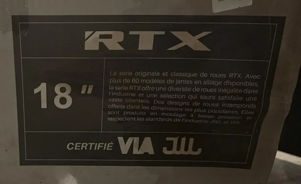 RTX Alloys Black Widow 18" Satin Black Rims image indicator(2)