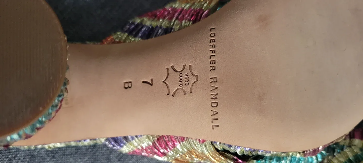 Loeffler Randall Heels, Size 7, Colorful image indicator(4)