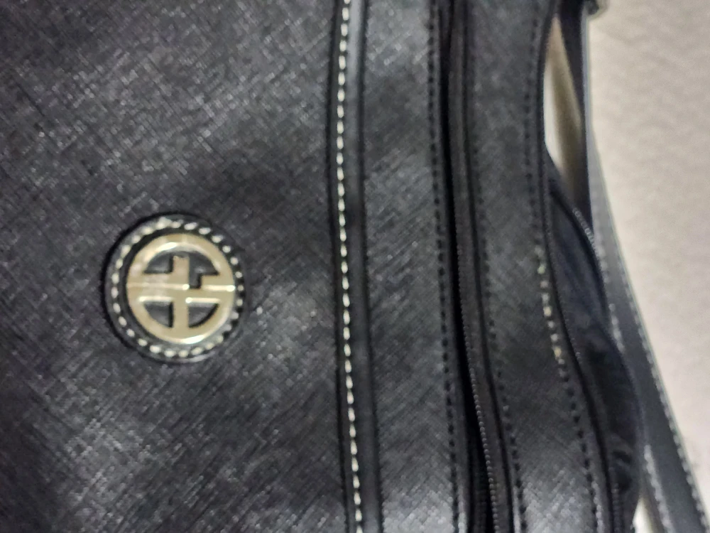 Giani Bernini Black Leather Crossbody Bag