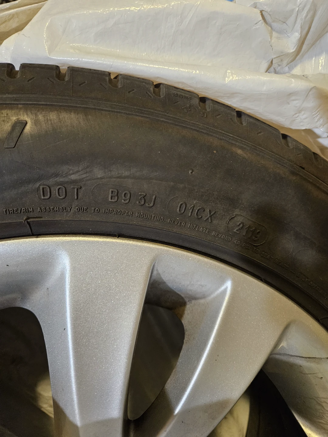 4x 18-inch Ford Rims & Michelin Pilot Sport A/S 3+ (5x108)