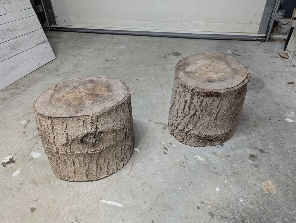 Two Walnut stumps