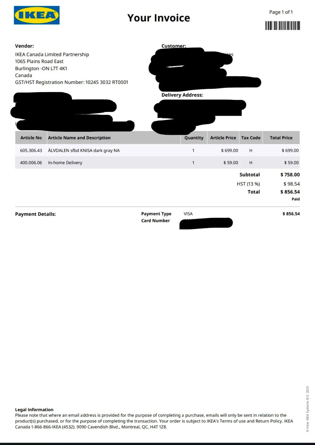 Full/Double IKEA ÄLVDALEN Dark Grey Sofa Bed with Storage image indicator(10)