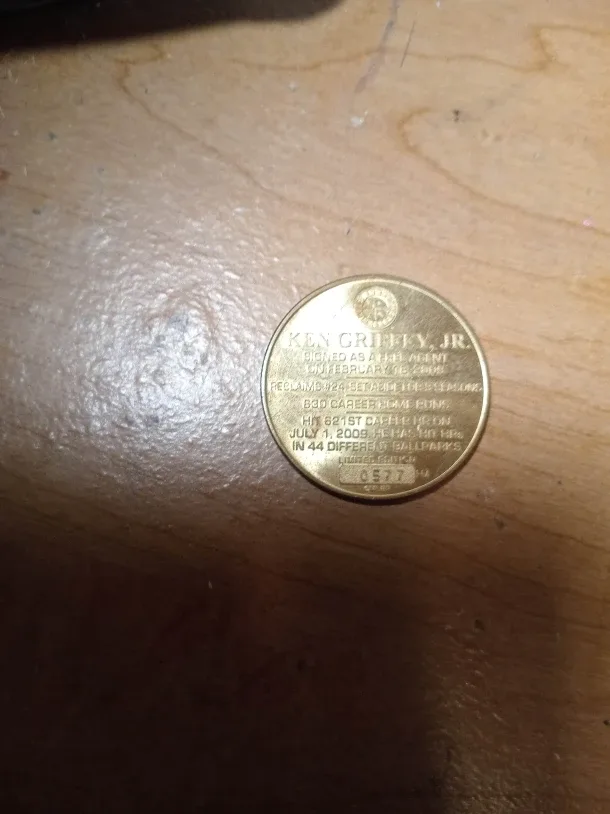 KEN GRIFFEY COIN LIMITED EDITION #577 image indicator(6)