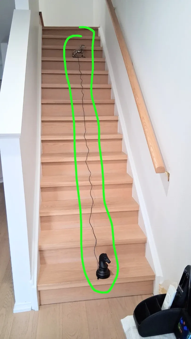 USB A to USB B (micro USB) Cable.  Extra-Long 3m image indicator(4)