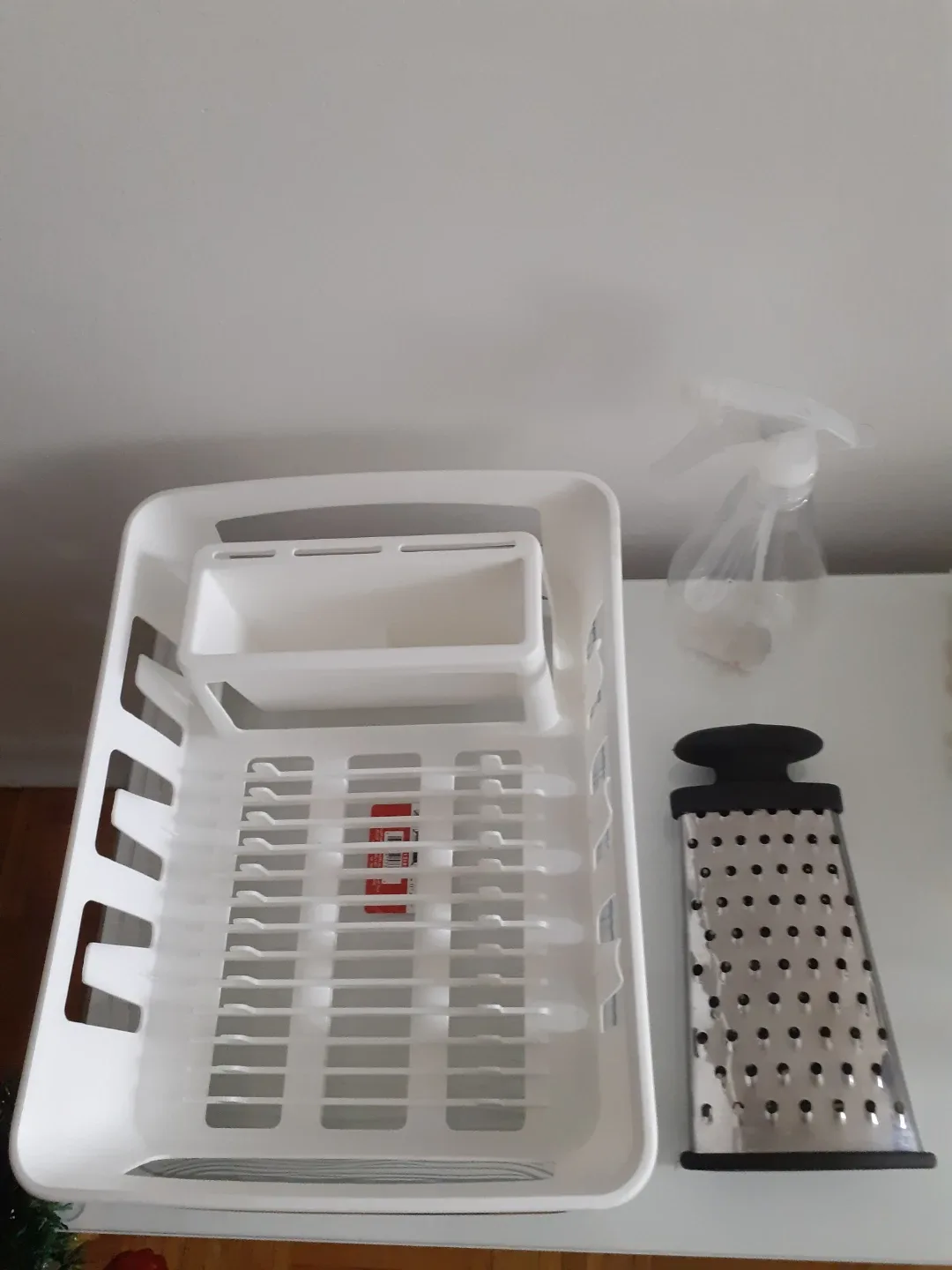 Kitchen Organization Lot - Dish Rack, Grater, Fruit Basket image indicator(2)