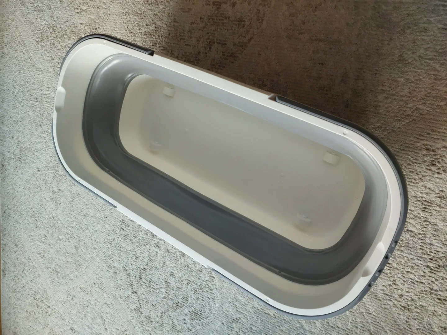 Collapsible Laundry Basket - Grey/White image indicator(3)