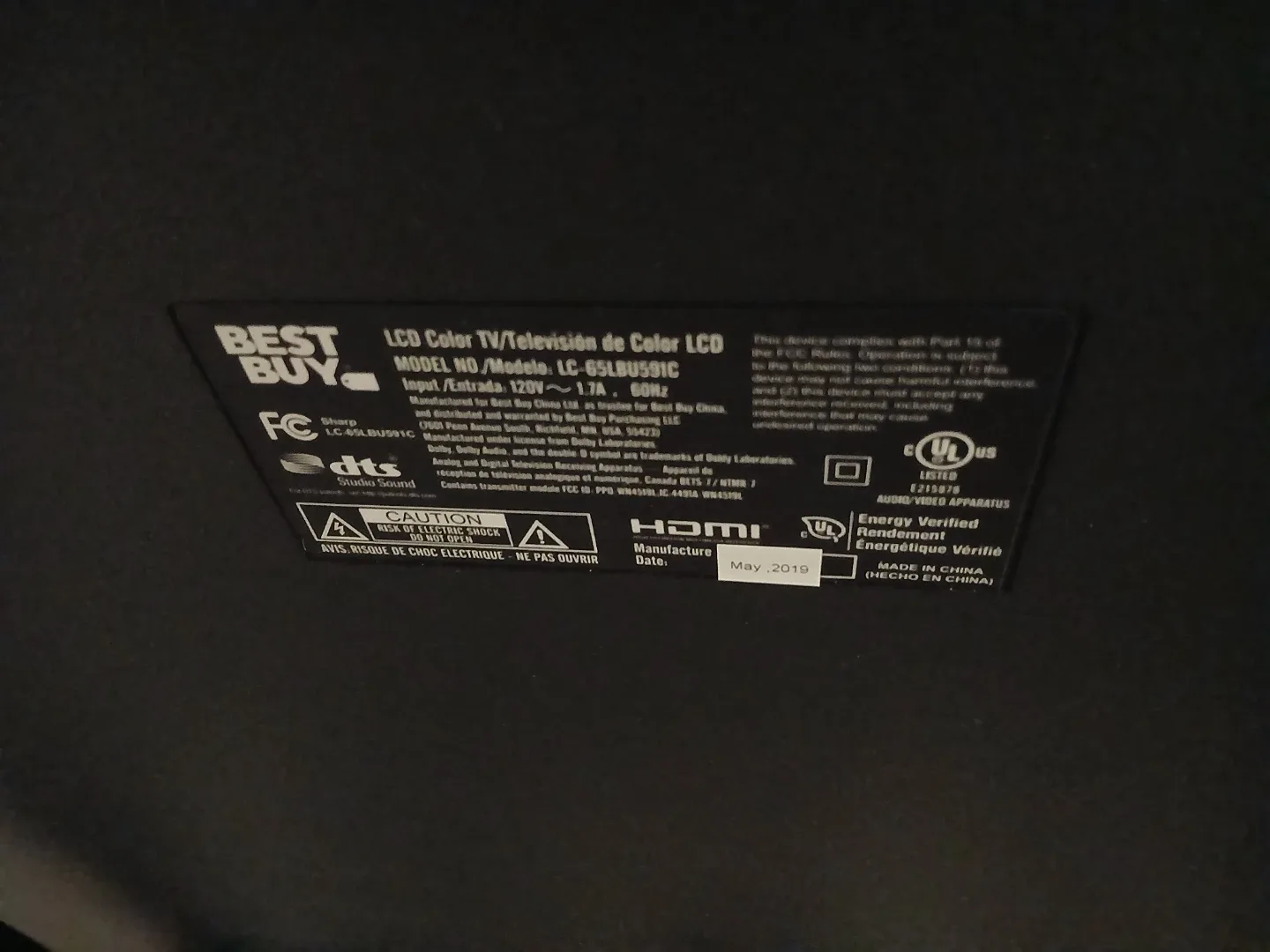 Roku 65" Smart TV image indicator(2)