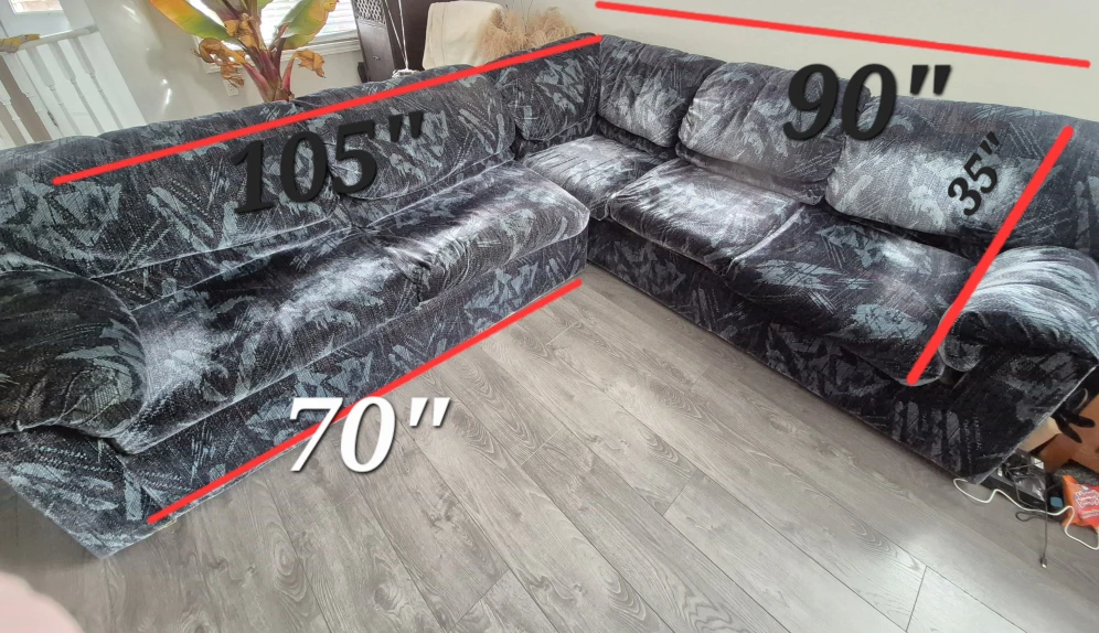 2 piece Sectional Couch with Pull Out Bed - photo 2