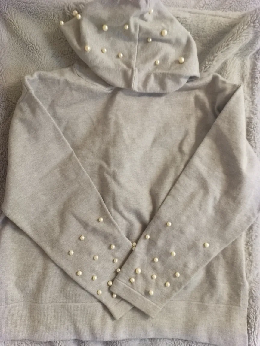 Zara pearl hoodie fancy collection