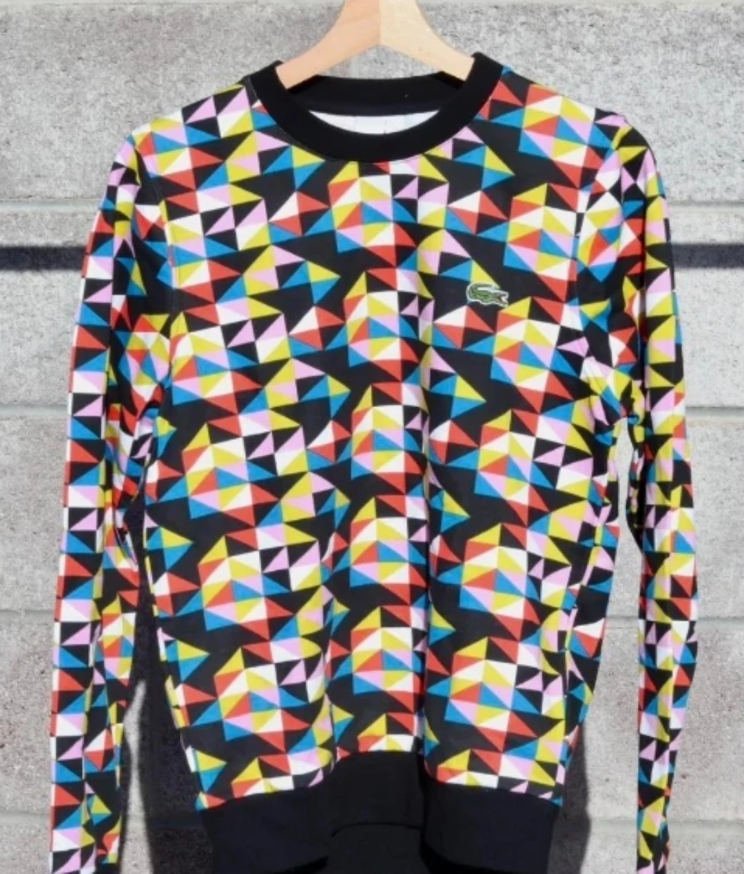 Lacoste Geometric Print Sweatshirt
