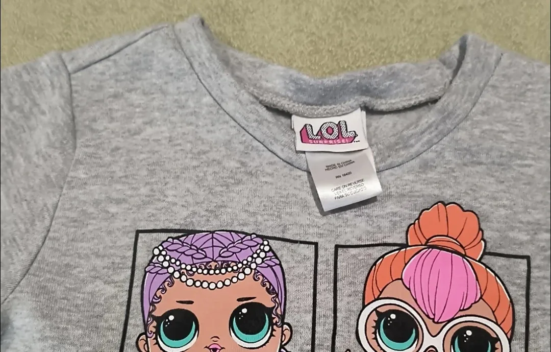 LOL Surprise Girls Gray Long Sleeve Shirt image indicator(2)
