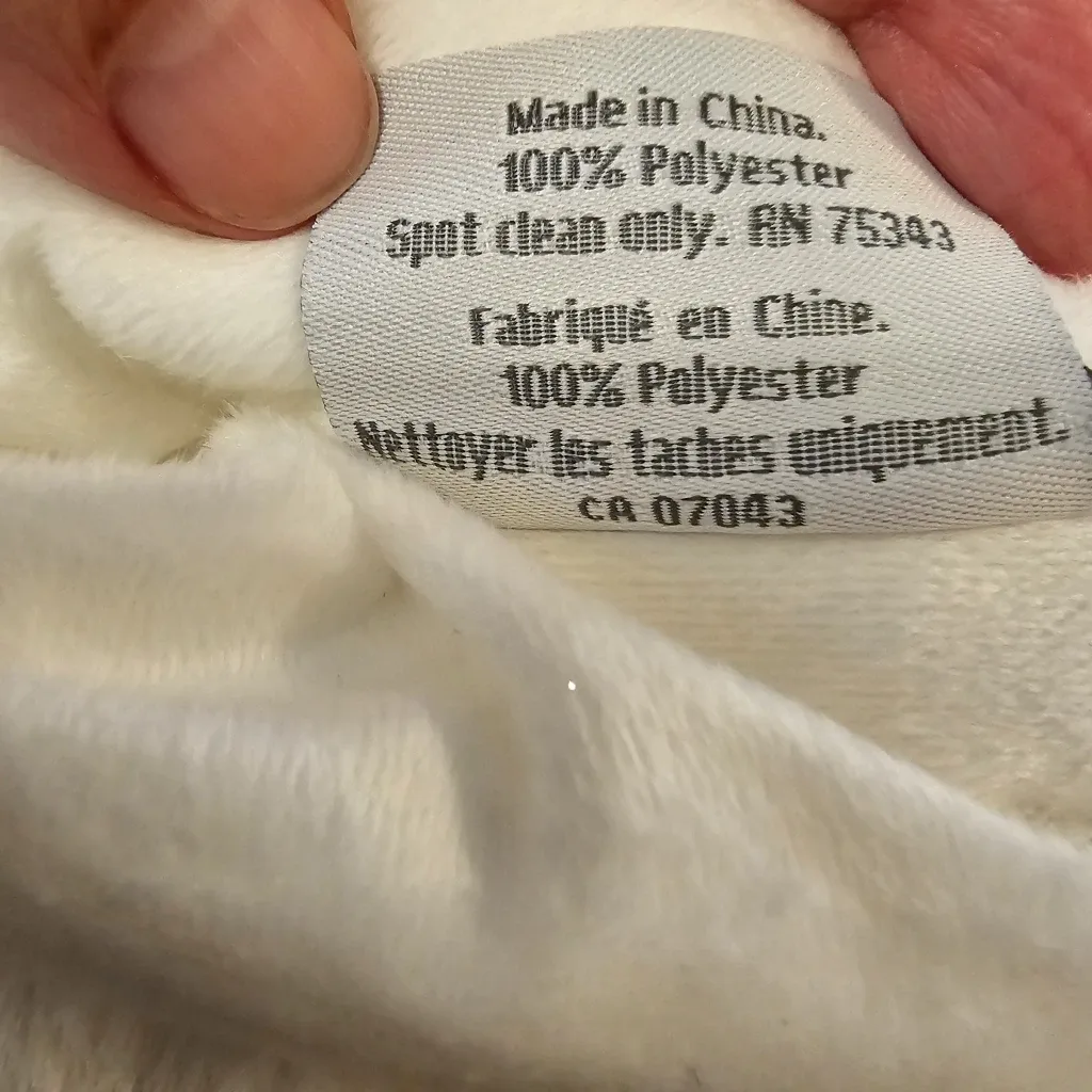 2 White Martha Stewart Faux Fur Christmas Stockings image indicator(6)