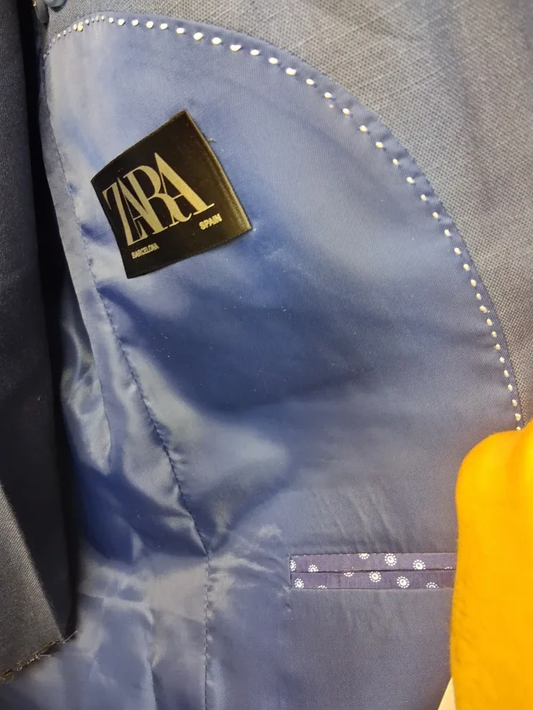 Zara Blue Suit new tags still on image indicator(3)