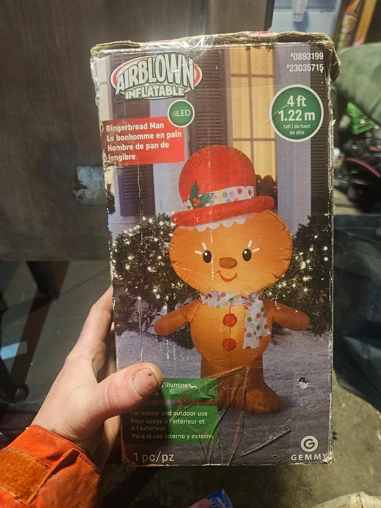 Brand new Airblown Inflatable Gingerbread Man - 4ft