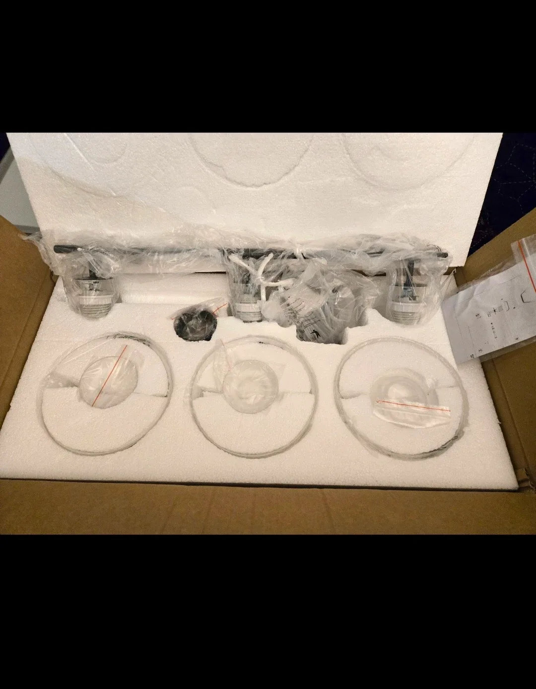 New WOSHITU 3-Light Bathroom Vanity Light Fixture - Black image indicator(3)